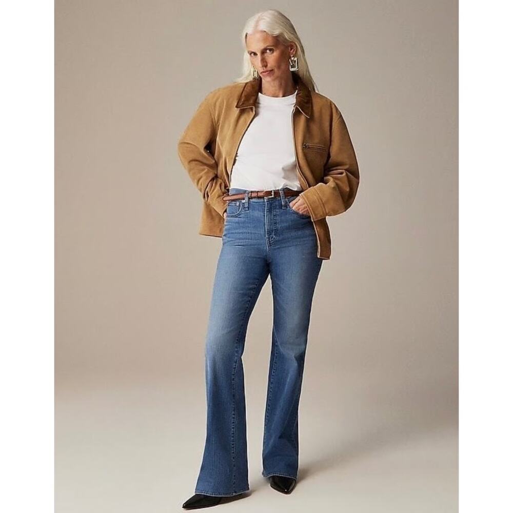 J. Crew Factory High-Rise Bootcut Jean in 2003 Super-Stretch Size 28